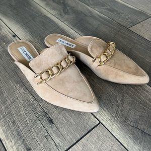 Steve Madden Women’s Mule flats - tan suede- size 8.5